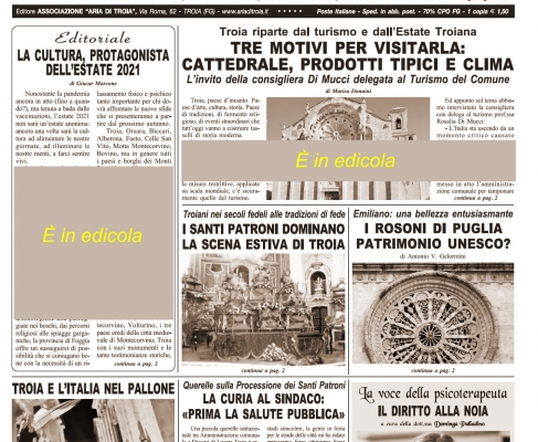 Aria di Troia e del preappennino luglio - agosto 2021